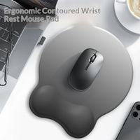 Tapis de souris ergonomique avec support de poignet amélioré, pour protection des tendons, avec base en silicone, pour le bureau, pour femme, à dégradé de couleurs
