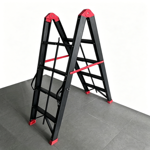 <span class=keywords><strong>Escalera</strong></span> Compacta de Acero al Carbono de Doble Cara, Tipo Barra, Ligera, Portátil, Ahorra Espacio, para Uso Industrial - Product Image 1