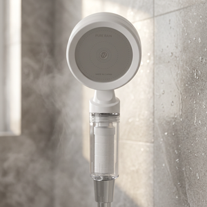 NUEVO 2026 PR-8TS Cabezal de Ducha de Viaje Compacto con Filtro de Lluvia Pura, Flujo Ajustable Único, Alta Presión, Hecho en Corea, Diseño Moderno - Product Image 2