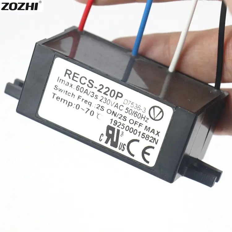 ราคาโรงงาน RECS-220P อิเล็กทรอนิกส์สวิทช์แรงเหวี่ยงสำหรับเฟสเดียวมอเตอร์ไฟฟ้า