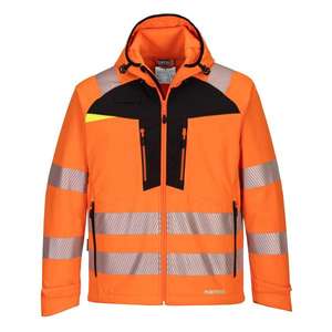 PORTWEST - DX475OBRXXXL DX4 Veste Softshell haute visibilité orange/noir (3L) - EAN 5036108359554 HI-VIS WORKWEAR - Product Image 1