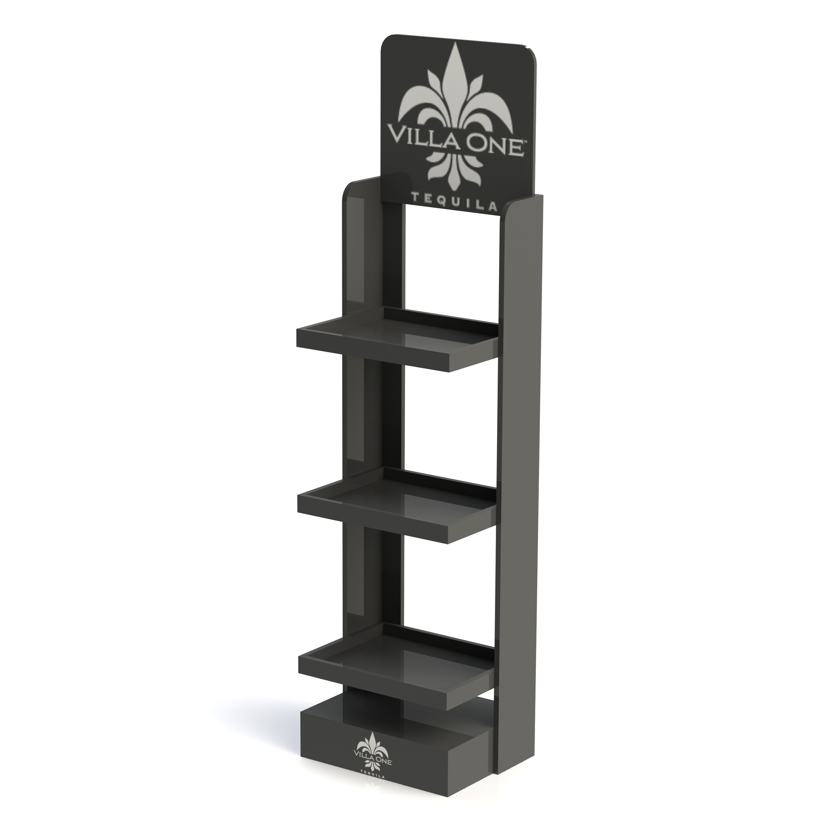 Hot Selling Supermarket Double-side Wine Bottle Display Rack Floor Wine Display Stand With Custom Logo — view 2