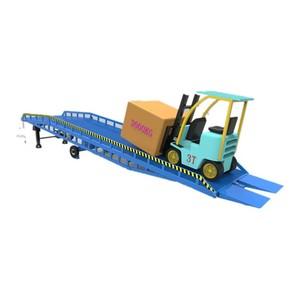 Rampe de chargement mobile robuste 10t 6t pour camions, rampe de quai hydraulique pour entrepôt - Product Image 2