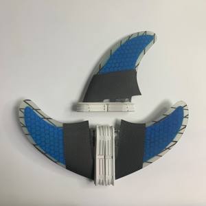 Quilhas FS2 <span class=keywords><strong>Twin</strong></span> Tabs II Verde/Azul K2.1 de Fibra de Carbono para <span class=keywords><strong>Surf</strong></span> - Product Image 5