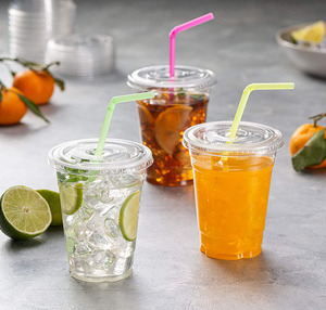 Vasos de Plástico Desechables de Pared Simple de 500 ml, 16 y 24 oz, con Impresión Personalizada de Fábrica China, para Té de Burbujas, con 3 Compartimentos - Product Image 6