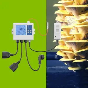 Surveillance multifonctionnelle de la température de l'humidité relative au CO2 pour la culture de champignons hydroponiques Moniteur et contrôleur co2 bon marché pour salle de culture