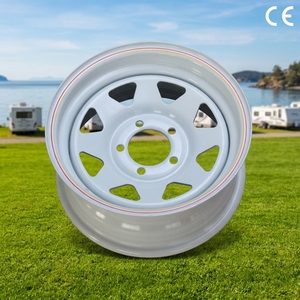 HUA MEI Vente en gros de roues en acier pour camions légers et remorques <span class=keywords><strong>13</strong></span>'' 14'' 15'' 16'' 17'' 5x112 Jantes en acier personnalisées Jantes en acier pour remorques - Product Image 2