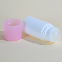 Bouteilles en plastique personnalisées, design de haute qualité, rechargeables, plates, portables, bouteille à bille en plastique, bouteille à bille pour déodorant