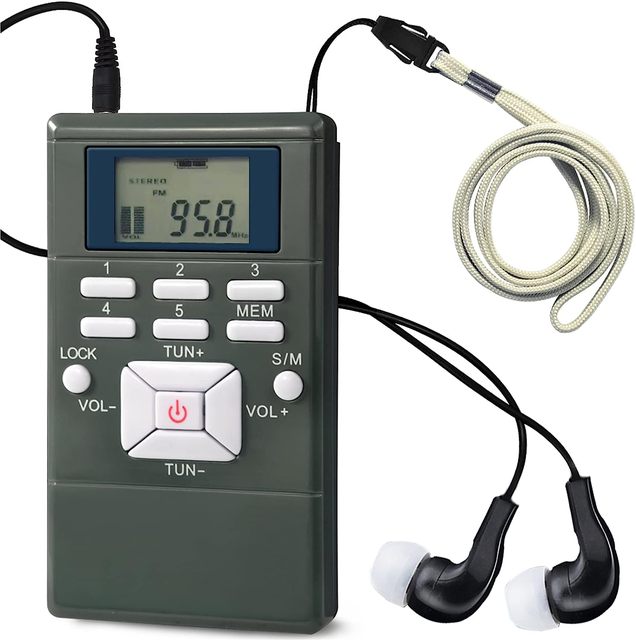 Brand New Product Digital Tuning Volume With Earphone Battery Am Fm Stereo Long-Life Portable Radio for Walking Jogging Radio Hf
