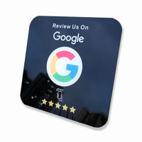 Social Media Acryl-NFC-Schildkarte für Google Review/Facebook/Instagram