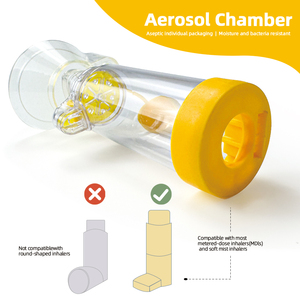 Masque d'anesthésie en silicone de qualité médicale, chambre d'aérosol pour adultes et enfants - Product Image 2