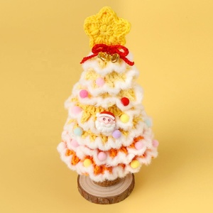 Seven-layer Snowflake Crocheted Acrylic Christmas Tree Ornaments <b>Small</b> <b>Bells</b> Foldable Christmas Decorations Creative Holiday - Product Image 6
