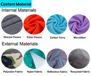 Peignoir de change imperméable personnalisé en tissu recyclé - Poncho de surf unisexe doublé polaire pour hommes et femmes - Product Image 4