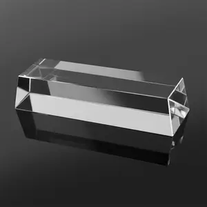 Custom Made Crystal Glass Clear Base K5/k9 Prop Accessories Jewelry Cosmetics Base Rectangular