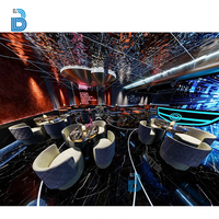 Design d'intérieur de boîte de nuit haut de gamme avec Bar de salon Offre Spéciale Dj scène conception d'installations d'éclairage fantaisie
