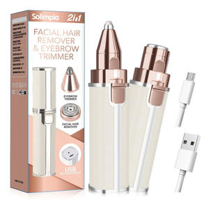 2 in 1 strumento portatile <span class=keywords><strong>per</strong></span> <span class=keywords><strong>donne</strong></span> rasoio indolore <span class=keywords><strong>per</strong></span> il viso a forma di rossetto epilatore <span class=keywords><strong>per</strong></span> sopracciglia Mini - Product Image 1