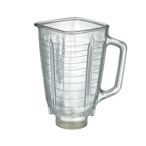 Pote de liquidificador, copo de suco frio e resistente ao calor, fácil de limpar, universal, peças de reposição de potes de vidro de 1,8l, potes de liquidificador, peças