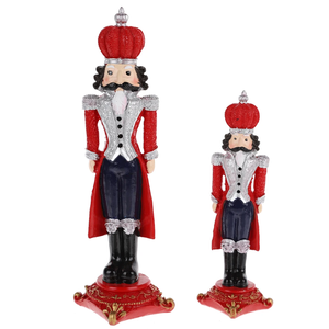 Trang Trí Kỳ Nghỉ Trong Nhà Ngoài Trời Bức Tượng Món Quà Giáng Sinh Bộ Nhựa Thủ Công <span class=keywords><strong>Nutcracker</strong></span> Người Lính - Product Image 4