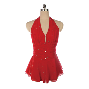 Robe de <span class=keywords><strong>justaucorps</strong></span> pour filles, patinage artistique, gymnastique, roller, <span class=keywords><strong>danse</strong></span>, ballet, costume de <span class=keywords><strong>danse</strong></span> pour compétition de patinage artistique, strass - Product Image 5