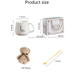 絶妙なクリエイティブプロモーションセラミックマグスプーン付きお祝いギフト/すべての種類のギフトセットホリデーギフト - Product Image 6