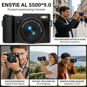 180° Flip Screen 5K Digital Camera For Photography 48MP Autofocus Camera Front Lens <b>Flash</b> <b>light</b> 5K Super HD Camera - Product Image 6