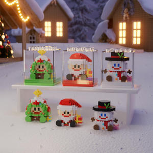 Cadeau de Noël, blocs de construction en microparticules, modèle de blocs de construction, assemblage DIY, jouets éducatifs pour enfants, ensemble en plastique MOC - Product Image 2