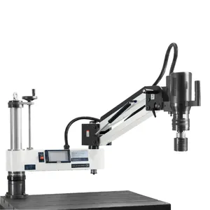 Industriële M12-M48 Handheld Semi-Automatische Elektrische Aandrijving Zware Flexibele Arm Bankje Servomotor Draad Tapping Machine