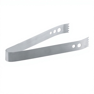 Stainless Steel Ice Tongs 200 Mm Minimalist <b>Bar</b> <b>Tools</b> Durable Handle - Product Image 1