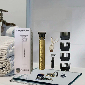 Máquina de cortar cabello eléctrica profesional T9 para hombres, alimentada por USB, de acero inoxidable, impermeable IPX6, cortadora de cabello para afeitadora y recortadora. - Product Image 3