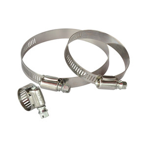 Abrazadera de Manguera Ajustable Galvanizada de Acero Inoxidable 304 de Estilo Americano Grande TJBC para Tuberías de Agua y Aceite de Automóviles - Product Image 1