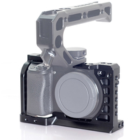 Appareil photo reflex numérique Cage Rig étui de protection Vlog support de poche chaussure froide montage stabilisateur vidéo pour Sony A6300 A6400 A6000 accessoire