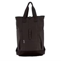 Nouveau design Sac à dos étudiant fin pour ordinateur portable Oxford, imperméable, avec panneau solaire, USB, écologique, antivol, 24L, fermeture éclair, motif lettre