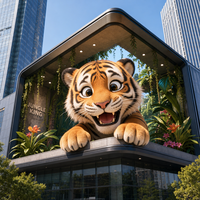 Écran LED d'extérieur P5 960x960mm couleur pleine, étanche IP65, HDR10, avec maintenance avant/arrière, 3D à l'œil nu, pour panneau d'affichage publicitaire