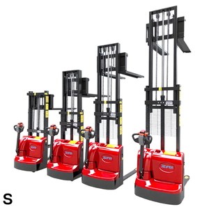 Precio barato 1,5 toneladas Altura de elevación 2M Apilador eléctrico completo Apilador de palés Tipo de caminar Batería Apilable Camión Carretilla elevadora - Product Image 5