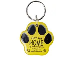 พิมพ์โลโก้ NFC <span class=keywords><strong>ID</strong></span> การติดตามสัตว์เลี้ยง RFID พวงกุญแจ QR รหัสแท็กสุนัขการ์ดควบคุมการเข้าถึง - Product Image 3