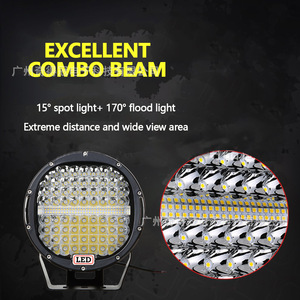 ไฟทำงาน LED ทรงกลมขนาด 9 นิ้ว ยี่ห้อ Qideguan กำลังไฟ 55 วัตต์ ความสว่าง 6000 ลูเมน สำหรับติดตั้งกันชนหน้ารถยนต์ พร้อมฟังก์ชั่นไฟแฟลช - Product Image 3