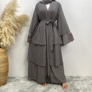 1896# Hot Selling Dubai Kaftan <b>Abaya</b> Muslim Fashion Long Coat <b>Abaya</b> Kimono Women Clothing Wholesale High Quality Elegant Robe - Product Image 6