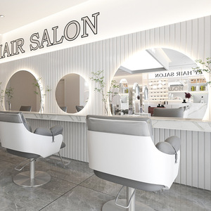 Specchio LED Circolare da Parete, Tavolo <span class=keywords><strong>per</strong></span> Acconciature con Illuminazione Regolabile, Specchio <span class=keywords><strong>per</strong></span> <span class=keywords><strong>Salone</strong></span> di Bellezza e Trucco Domestico - Product Image 1