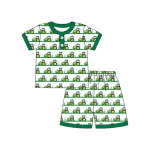 Puresun Children Clothing Wholesale100% Bamboo Fabric Kids Clothes Soft Kids Pajamas Baby Girl Clothing With Custom Prints