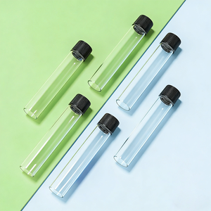 Tubo de Vidrio Personalizado con Logotipo, Tamaño King Size 120mm 125mm, Tubo de Vidrio a Prueba de Niños, Envase de Vidrio para Flores - Product Image 2