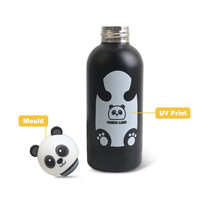 Nouvelle gourde isotherme en acier inoxydable 304 à motif animalier de dessin animé pour enfants, portable, anti-brûlure, 6-12 heures