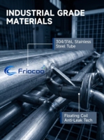 Unidad de Enfriamiento de Aire Eléctrica con CO2 R744, Congelador Rápido, Túnel de Congelación, Procesamiento de Alimentos, Serie GF, Acero Inoxidable, GWP 1