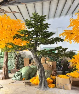 Experience Majestic Nature's Beauty with Our Large Artificial Pine Tree Made from Durable Fiberglass