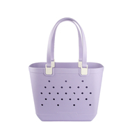 Bolsa de Compras de Hombro Grande de Silicona y EVA, Impermeable, Reutilizable y Lavable, para Mujer, Ideal para Viajes y Playa