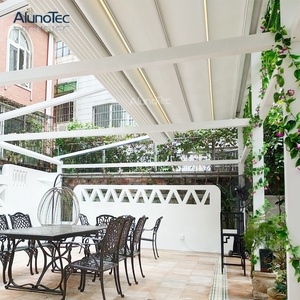<span class=keywords><strong>Pergola</strong></span> Motorizzata Impermeabile in PVC per Esterni con Tenda Retrattile e Luci LED - Product Image 2
