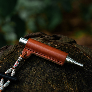Manufacturer Direct Sales Telescopic Fire Blow <strong>Pipe</strong> Set Stainless Steel Cowhide Cover Hanging <strong>Rope</strong> Strap for Outdoor Climbing - Product Image 5