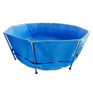 Nhà Máy PVC Cá Tôm Hồ Bơi Ngoài Trời Di Động Trên Mặt Đất Hồ Bơi Có Thể Gập Lại Cá Ao Nước Mưa Collector Nước Lưu Trữ Container - Product Image 5