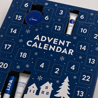 Boîte en carton recyclable faite à la main, économique, pour soins de la peau, cadeau de Noël, calendrier de l'avent personnalisé 12/24 jours avec insert