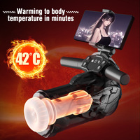 Vibrator für Männer Körpersicheres TPE Mehrere Geschwindigkeiten IPX7 CE RoHS Bluetooth Stoßvibration Saugfunktion Wärmefunktion Wasserdicht Phthalatfrei