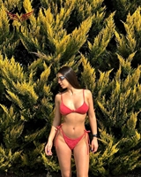 Traje de Baño Bikini de Dos Piezas Personalizado MLY para Chicas Jóvenes y Atractivas, Conjunto de Bikini Sexy